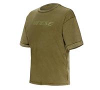 Dainese Men's SFUMATA Short-Sleeved Crew-Neck T-Shirt, Olive Branch, M