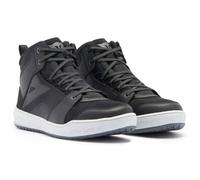 DAINESE Men's Suburb D-Wp Shoes Waterproof Motorcycle Sneakers, Black/White/Iron Gate, 10.5 UK