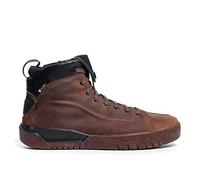 Dainese Metractive D-WP Shoes, Leather Waterproof Motorcycle Sneakers, Men, Brown/Natural-Rubber, 39
