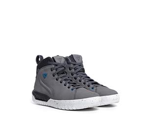 Dainese Metractive Woman D-WP Shoes, Leather Waterproof Motorcycle Sneakers, Women, Dark-Gray/White, 39