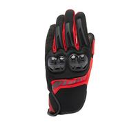 Dainese - Mig 3 Air Tex Gloves, Summer Motorcycle Gloves, Ventilated Fabric, Knuckle Protectors, Touch Screen, Black/Red, S