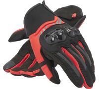 Dainese Mig 3 Air Tex Motorcycle Gloves, black-red, size XL for Men
