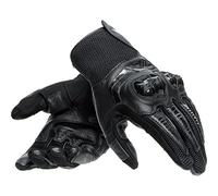 Dainese - Mig 3 Unisex Leather Gloves, Motorbike Gloves with Touchscreen Sensor, Mens Leather Gloves, Motorcycle Gloves with Reinforced Palm, TPU Protectors on Knuckles, Black