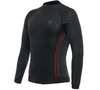 Dainese Men's No Wind Thermo LS Base Layer Top, Black/Red, XS/S