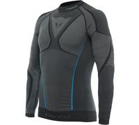 Dainese Motorcycle Motorbike Base Layer Dry Long Sleeved Top - Black / Blue