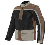 Dainese Outlaw Tex Jacket, Summer Motorcycle Jacket, Men, Black/Carafe/Walnut/Charcoal-Gray, 52