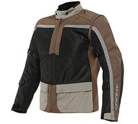 Dainese Outlaw Tex Jacket, Summer Motorcycle Jacket, Men, Black/Carafe/Walnut/Charcoal-Gray, 64