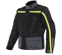 Dainese Outlaw Textile Motorcycle Jacket Black Ebony Flo Yellow