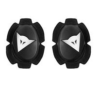 Dainese - Pista Knee Slider, Polyurethane Motorbike Knee Pads, Smooth Contact with Track and Asphalt, Motorcycle Slider with Velcro Closure, Black/White