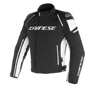Dainese Racing 3 Black/White D-Dry Sport Urban Touring Waterproof Textile Jacket