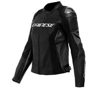 Dainese Racing 4 Perforated Ladies Motorcycle Leather Jacket, black, size 52 for Women