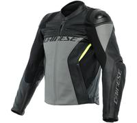 DAINESE RACING 4 leather jacket charcoal grey-black 54