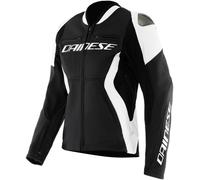 DAINESE RACING 5 Damen Lederjacke schwarz-weiss 48