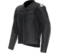 Dainese Racing 5 Motorcycle Leather Jacket, black, size 49 for Men