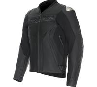 Motorcycle Jacket Leather Man Dainese RACING 5 Black/Black/Black