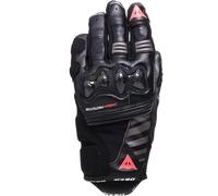 Dainese Reacto Carbon Short Gloves Wmn, Women's Leather Short Motorcycle Gloves with Carbon Knuckle Protection and Smart Touch Palm and Fingers Padding, Black, Neon Pink, XS