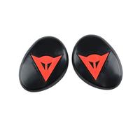 Dainese - Knee Slider Rss 4.0, Knee Pad for Motorcycles, Replacement Knee Protection for Motorbikes, for Men and Women, Black/Fluo Red