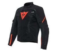 DAINESE SMART JACKET LS SPORT MESH MOTORCYCLE JACKET WITH AIRBAG BLACK FLUO RED