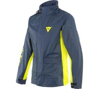 Dainese Storm 2 Motorcycle Rain Jacket, blue-yellow, size 2XS for Men