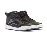 Dainese SUBURB LADY AIR Black Red Perforated CE Approved Women Summer Shoes