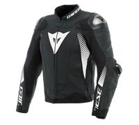 Dainese Super Speed 4 Black/White Sports Touring Urban Leather Motorcycle Jacket