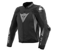 DAINESE SUPER SPEED 4 leather jacket black matt-charcoal gray 52