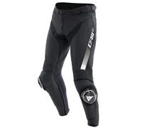 Dainese Super Speed Motorcycle Leather Pants, black-white, size 56