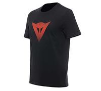 Dainese T-Shirt Logo Black/Fluo Red M T-Shirt