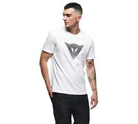 Dainese T-Shirt Logo, Short Sleeve T-Shirt, 100% Cotton, Men, White/Black, XXXL