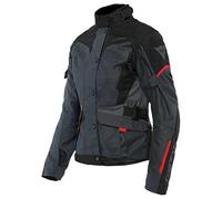 Dainese Tempest 3 D-Dry Ladies Motorcycle Textile Jacket, black-grey-red, size 42 for Women