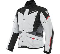 Dainese - Tempest 3 D-Dry, Men's Motorcycle Touring Jacket, Waterproof Jacket, Removable Thermal Lining, Protections On Shoulders And Elbows, Ice Gray/Black/Lava Red, 54
