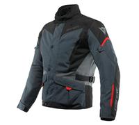 Dainese - Tempest 3 D-Dry, Men's Motorcycle Touring Jacket, Waterproof Jacket, Removable Thermal Lining, Protections On Shoulders And Elbows, Ebony/Black/Red Lava, 58