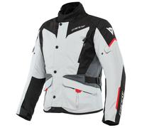 Dainese Tempest 3 D-Dry Touring Motorcycle Jacket 4-Season Gray Black Red Lava