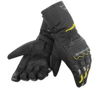 Dainese Tempest Unisex D-Dry Long Motorcycle Gloves, black-yellow, size 3XL for Men