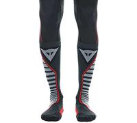 Dainese Thermo Long Socks, Motorbike Thermal Socks, for Men and Women, Black/Red, 4547