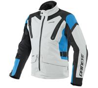 Dainese Tonale D-Dry Motorcycle Textile Jacket Grey / Performance Blue / Black