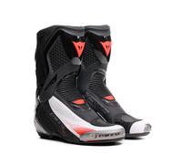 DAINESE TORQUE 4 AIR MENS SPORTS MOTORCYCLE MOTORBIKE BOOTS BLACK WHITE FLUO RED
