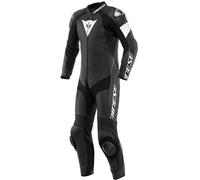 DAINESE TOSA 1-piece perforated leather suit black-black-white 56