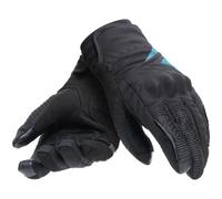 Dainese Trento D-Dry Ladies Winter Motorcycle Textile Gloves Black / Ocean Depth