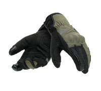 Dainese Trento D-Dry Winter Motorcycle Textile Gloves Black / Grape Leaf Green