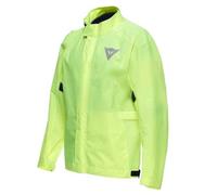 Dainese - Ultralight Rain Jacket, Foldable Rain Jacket for Motorcycles, Waterproof and Windproof, for Men and Women, Fluo Yellow, XL