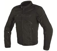 Dainese Unisex Air Frame D1 Tex Motorcycle Jacket for Summer with Removable Windproof Liner, Black/Black/Black, 48 EU