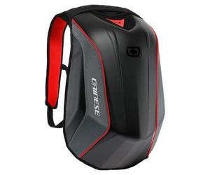DAINESE Unisex's D-Mach 2 Motorcycle Backpack Aerodynamic and Ergonomic, with Compartments for Laptop and Shoes, Helmet Strap, Waterproof, Red/Black, 22.2 L