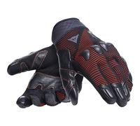 Dainese Unruly Ergo-Tek Textile Motorcycle Motorbike Gloves Black / Red