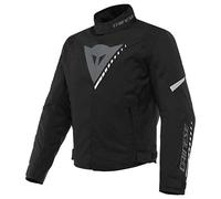 Dainese - Veloce D-Dry Jacket, 4-Season Motorbike Jacket for Men, Breathable and Waterproof, Men Motorcycle Jacket with Removable Thermal Lining, Rainproof and Comfortable, Black/Grey/White