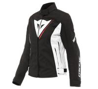 Dainese Veloce Ladies D-Dry Waterproof Motorcycle Jacket Black/White/Red CE