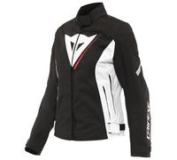 Dainese Veloce D-Dry Ladies Motorcycle Textile Jacket, black-white-red, size 48 for Women