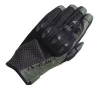 Dainese Ventilated Motorcycle Karakum Ergo-Tek Textile Gloves Black / Army Green