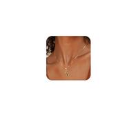 Dainty 18K Gold Plated Initial Necklace for Women - An Personalized Gift for Every Woman and Girl, Ideal for Christmas, Birthdays, and Cherished Moments, Brass, No Gemstone