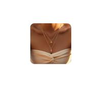 Dainty 18K Gold Plated Initial Necklace for Women - Tor Woman, Ideal for Christmas, Birthdays, and Cherished Moments, Brass, No Gemstone